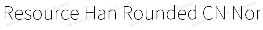 Resource Han Rounded CN Normal字体转换